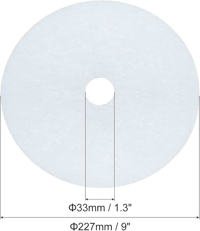 MECCANIXITY Universal Cloth Dryer Exhaust Filter, Cotton 227x33mm White for Clothes Dryer Filter Replacement Pack of 6