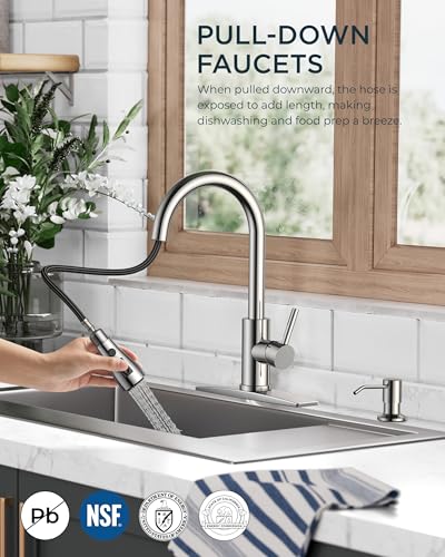 Kitchen Faucet with Soap Dispenser