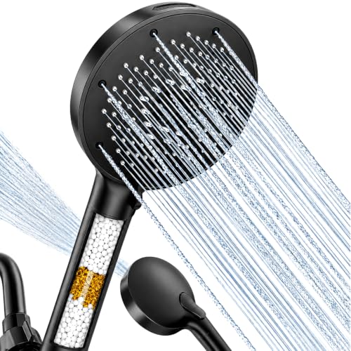 High Pressure Filtered Handheld Shower Head 9 Spray（1 filter）