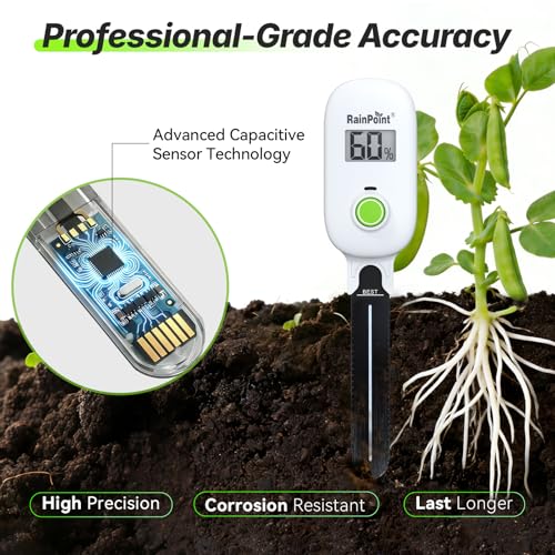 Smart Digital Wireless Plant Moisture Meter Houseplants Indoor WiFi Hub Kit with Low