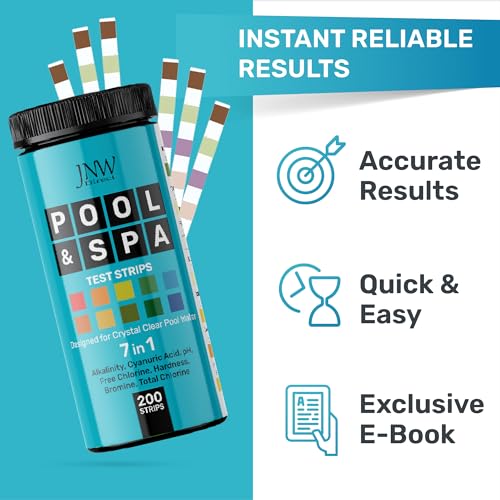 Pool Test Strips for Pools and Spas (200 Strips)