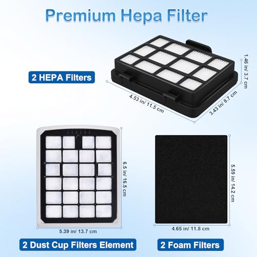 NEN186BL Filter Replacement Compatible with Eureka NEN180 NEN186BL