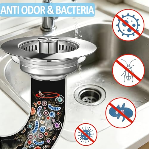 Kitchen Sink Drain Strainer for 3