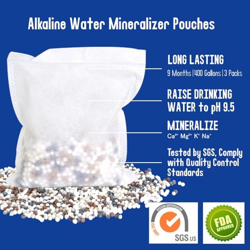 Alkaline Water Filter Pouches (3 Count)