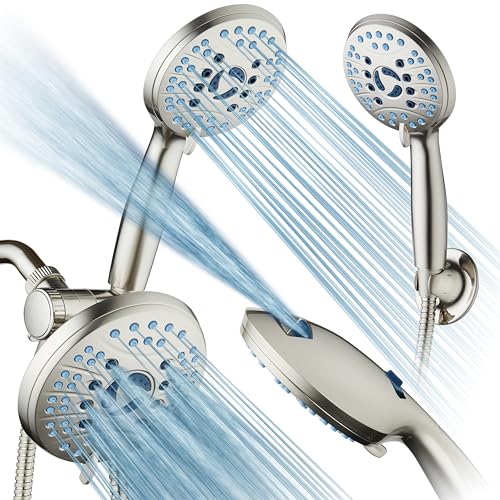 AquaCare 50 mode High Pressure 7 inch Shower Head Combo w