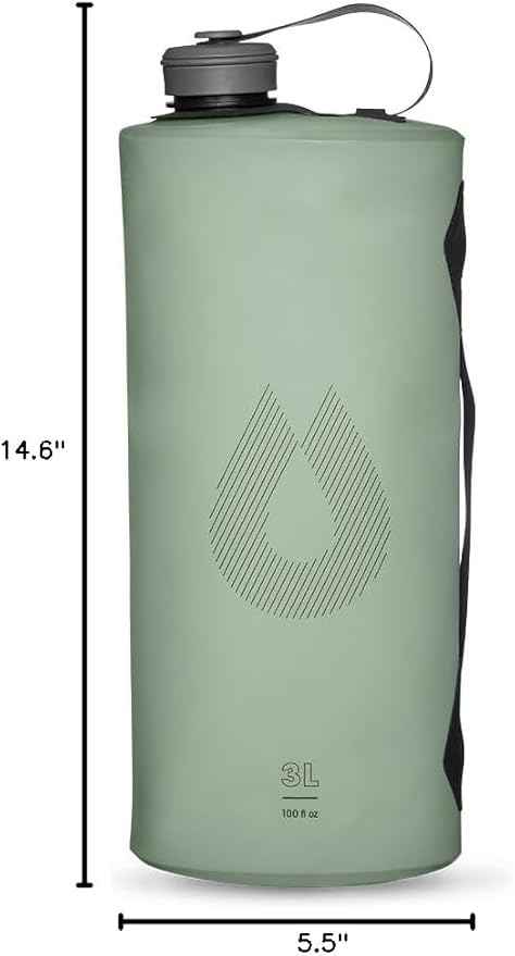 Collapsible Camping Water Storage (2L, 3L, 4L, 6L, 10L) - BPA & PVC Free, Hydration Reservoir Bag, Leak Proof