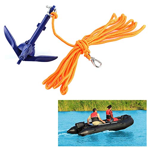 Compact Folding Anchor Rope Hook Watercraft Acc for Boats Kayak Canoe Sailboat