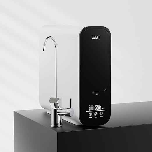 Mist- Reverse Osmosis Water Filter, Under Sink Water Filtration, Tankless RO System, 2:1 Pure to Drain Reduces TDS, 600 GPD, Smart Visual Display, IAPMO Certified, Undersink System