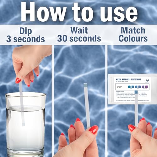 Water Hardness Test Strips (20 Test Strips)