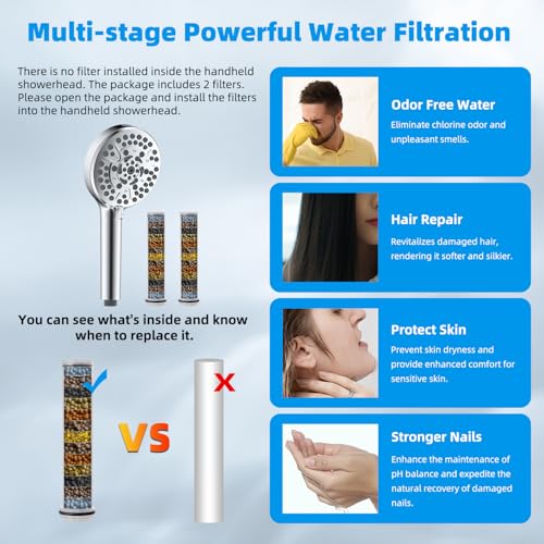12" Dual Filtered Shower Head Combo