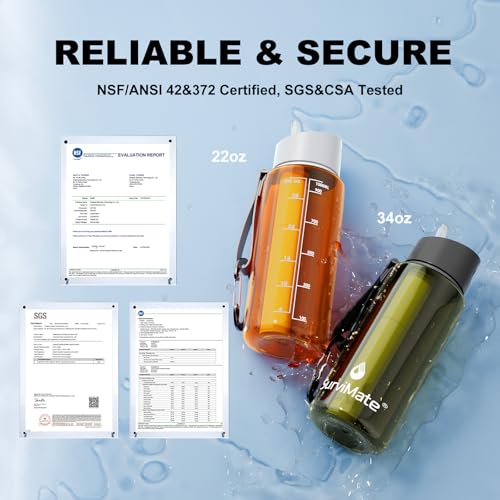 Purified Water Bottle for Camping (2 Count)