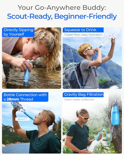 Gravity Water Filter Straw (2 Count)