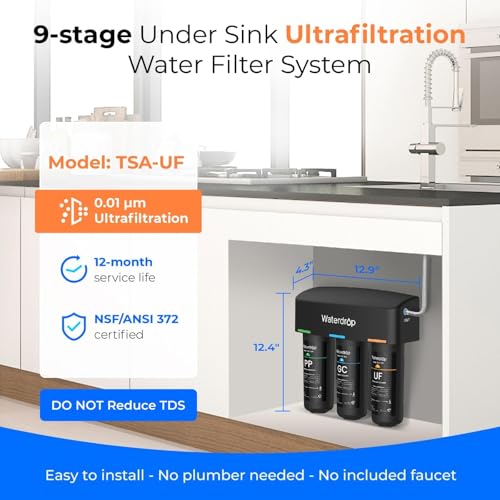 WD-TSA-UF 0.01 μm Ultra Filtration Under Sink Water Filter System