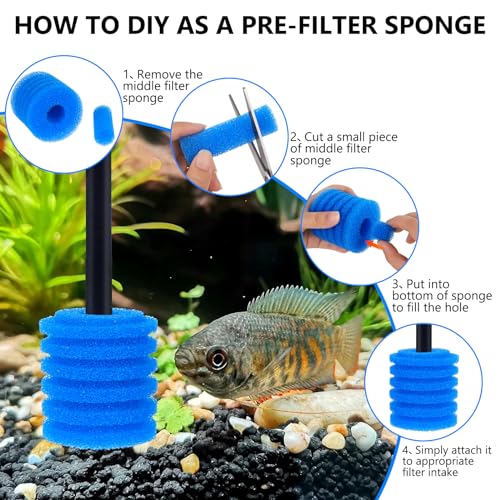 Bio Filter Sponge for Aquariums (4 Count)