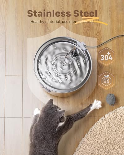 Cat Fountains for Drinking Stainless Steel