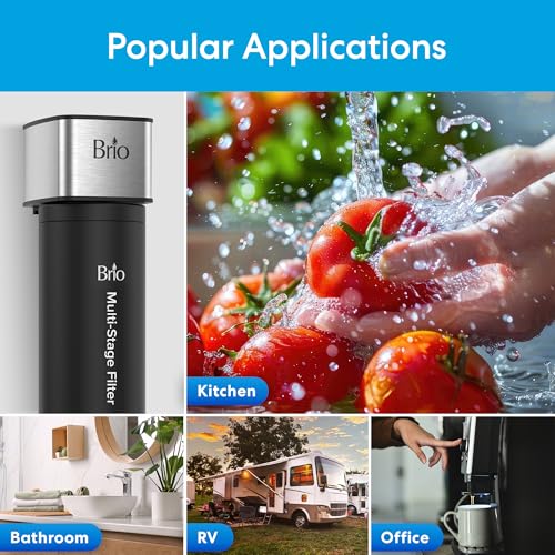 11" Under Sink Water Filter System for Kitchen & Bathroom Faucet
