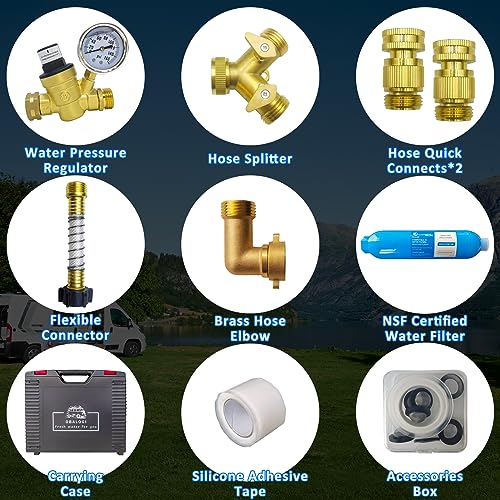 RV Water Pressure Regulator Kit