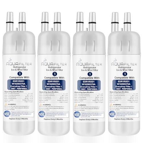 FILTER1 W10295370 A Refrigerator Water Filter Replacement Compatible for EDR1RXD 1 WATER FILTER W10295370 A Refrigerator Models