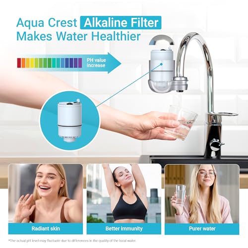 Alkaline] AQUA CREST CF08D Filter Replacement for PUR® Faucet (6 Count)
