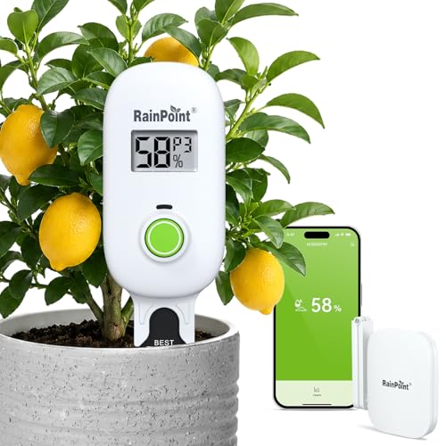 Smart Digital Wireless Plant Moisture Meter Houseplants Indoor WiFi Hub Kit with Low