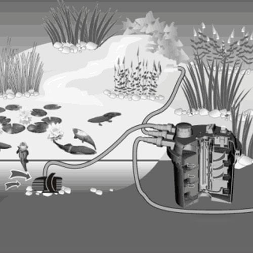 Pressure Bio Filter 4000Gal with 13W