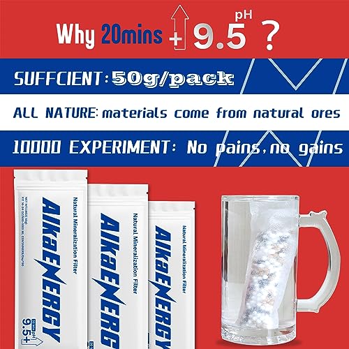 AlkaEnergy Alkaline Water Filter Pouches (3 Count)