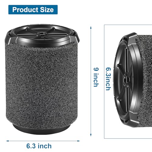 2 Pack VF7000 Replacement Filter for Ridgid Shop Vac (2 Count)