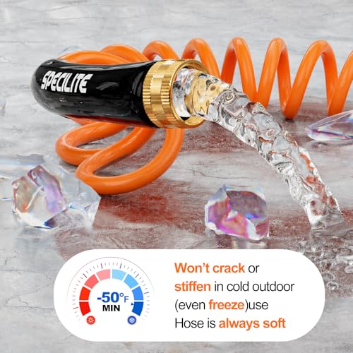 Hot Cold Garden Water Coil Hose 50 ft x 3 (50 Foot)