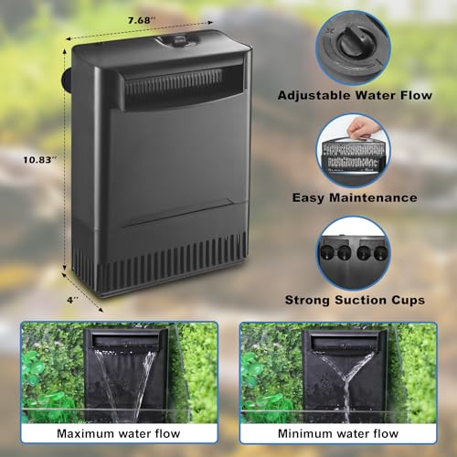 Turtle Tank Filter Aquarium Filter Power Adjustable 20