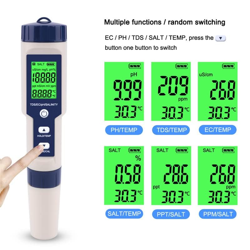 Pool Salt Tester & PH Meter