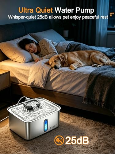 4Gal 15L Dog Water Fountain for Large Dogs