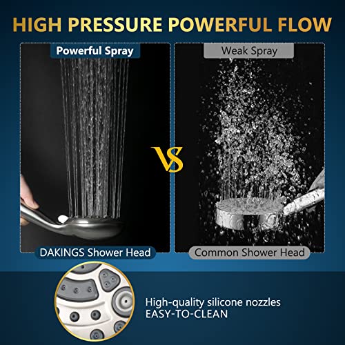6 Spray Modes High Pressure Handheld Showerhead Set Upgraded