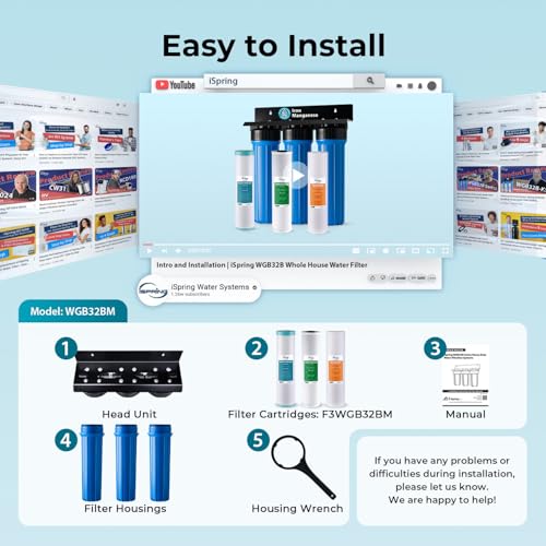 WGB32BM Iron Manganese Whole House Water Filter System