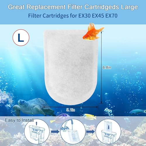 10 Packs Carbon Filter Cartridges for Whisper EX Filters