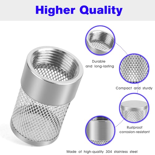 Inlet Suction Strainer Mesh Filter 25MM Water Hose Strainer for Livewell Pump