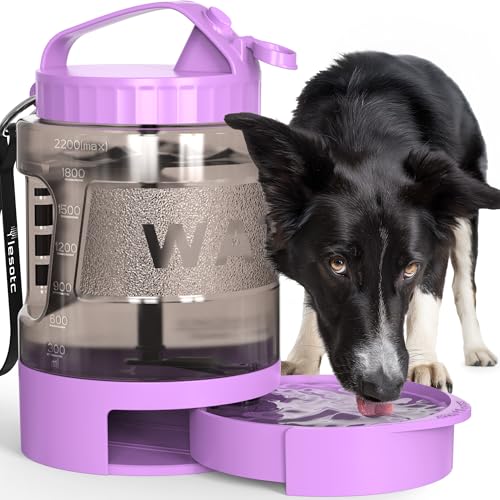 Dog Water Bottle Portable Travel (77 Fl Oz)