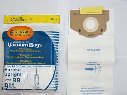 Replacement Vacuum Cleaner Filter and Bag kit Designed to fit Eureka RR Uprights and HF