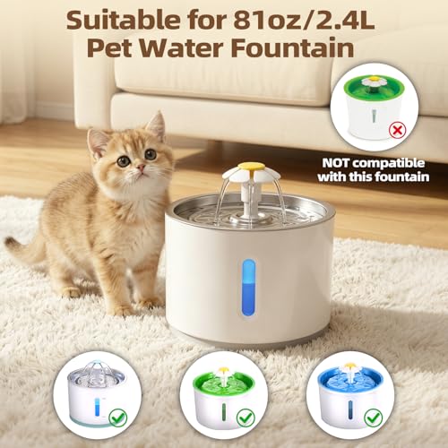 Filters Replacements for Flower Automatic Pet Fountains (8 Count)