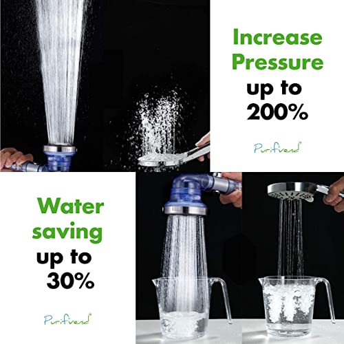 Hard Water Filter Showerhead (5 Piece set)