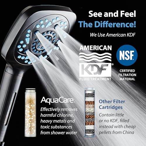 High Pressure 10 Spray Mode Filtered Showerhead