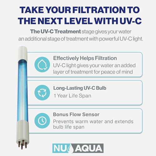 7 Stage Alkaline + UV Under Sink Reverse Osmosis System with Pump