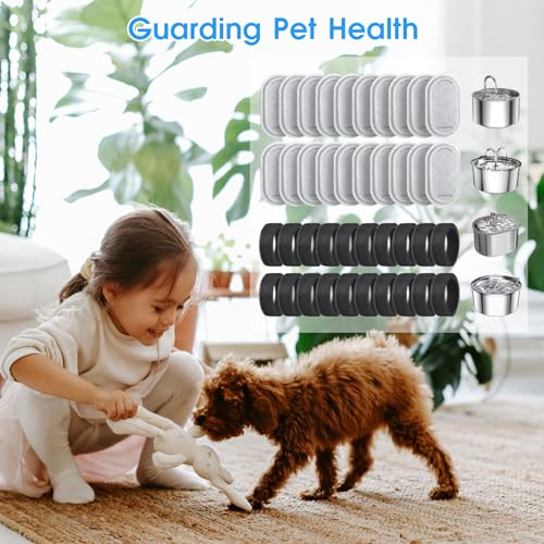 40 Pack Cat Water Fountain Filters (40 Count)