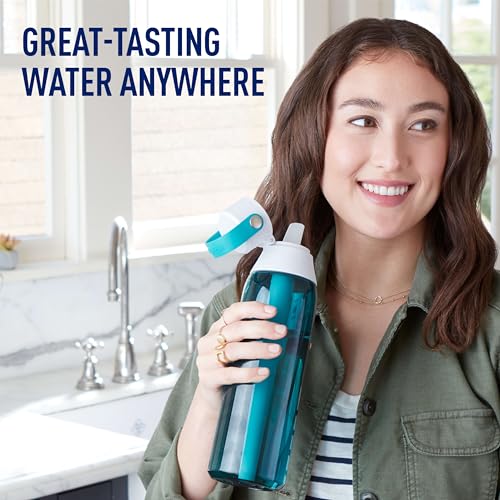 Hard Sided Plastic Premium Filtering Water Bottle