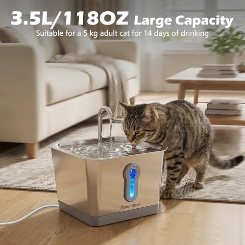 Smart Cat Water Fountain with App