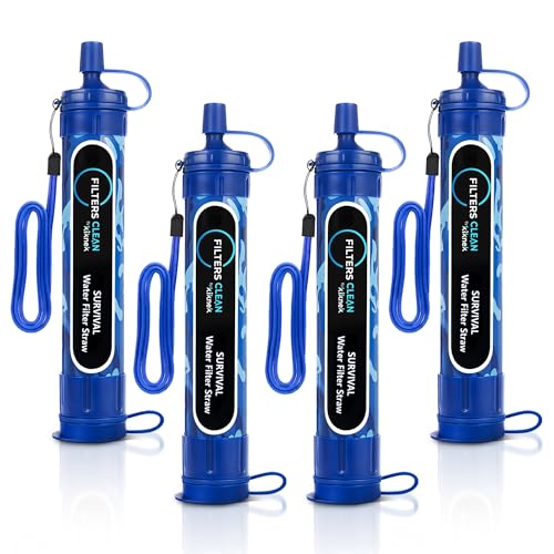 Filters Clean Survival Water Filter Straw (4 Count)