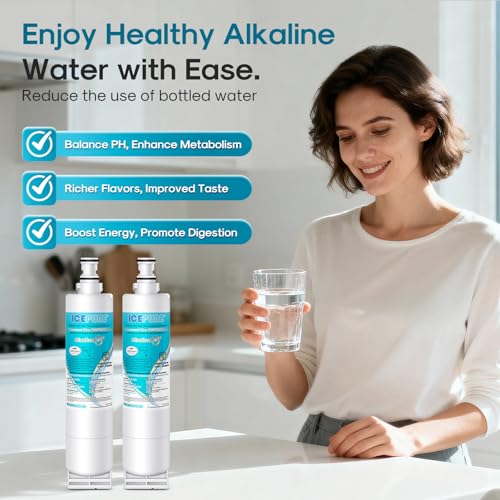 Alkaline 4396508 Refrigerator Water Filter Replacement for EDR5RXD1 (3 Count)