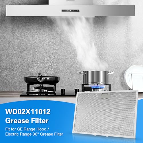WB02X11012 Range Hood Grease Filter 2 Pack Replacement for GE JV565 JV666