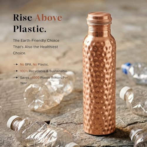 Pure Copper Water Bottle for Drinking Water