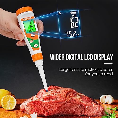pH Tester for Food Digital pH Meter for Sourdough Starter and Dough