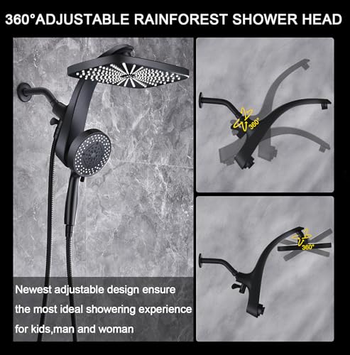 12" High Pressue Rain Shower Head with Handheld